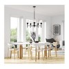 Sunset Stella 5-Light Black Chandelier 100W with Clear Glass Shades - 4 of 4