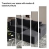 Aukfa 5-Seat L-Shaped Corduroy Sectional Sofa with 5 Pillows ¨C No-Assembly Cloud Couch, High-Density Sponge, Perfect for Apartments, Black - 3 of 4