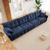 Oversized 141.7" Chenille Modular 4-seater Sectional Sofa with High-Resilience Cushions, 4-Piece Free combination Sofa - 2 of 4