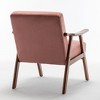 NicBex Accent Chair Modern Living Room Chair with Solid Wood Frame Lounge Chair for Bedroom, Reading Room - 3 of 4