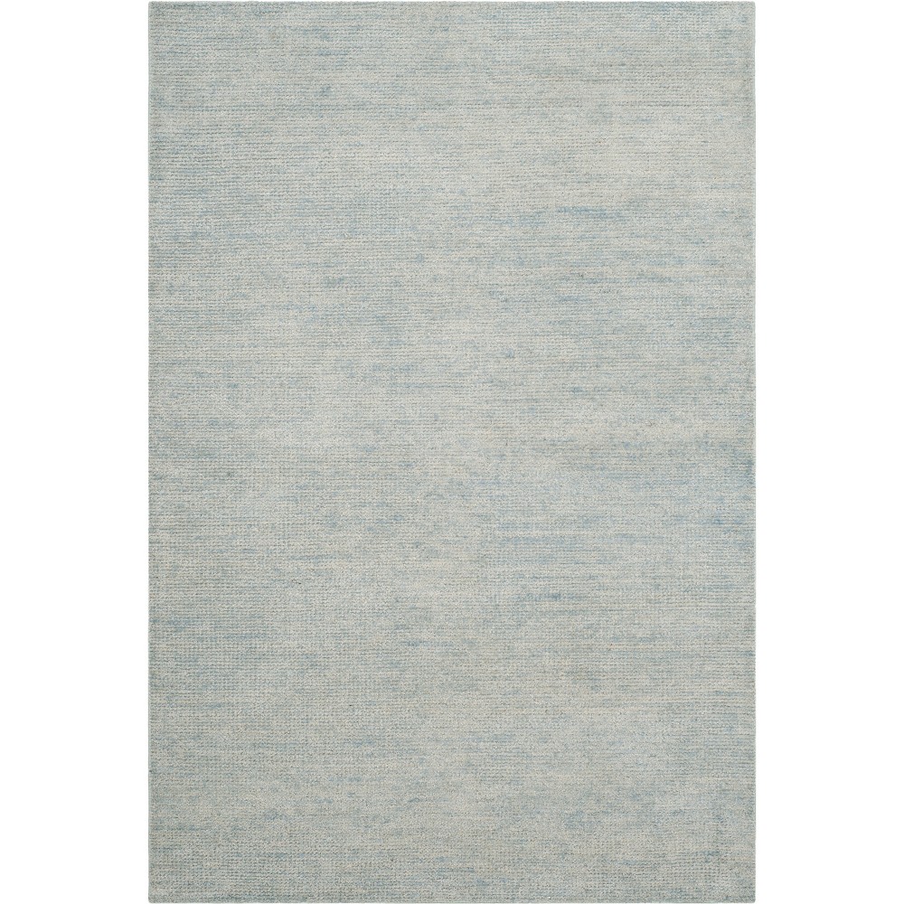 4'x6' Solid Knotted Area Rug Light Blue/Light Gray - Safavieh