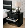 NicBex Nightstand with 2 Drawers,Side Table with Dovetail Drawer Construction and Nickel Round Knob,Bedside Table for Bedroom,Living Room,Black/Gray - 2 of 4