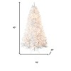HomeRoots 7.5' White Pre Lit Full Fir Christmas Tree - 3 of 4