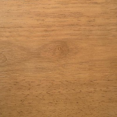 Light Walnut Mid-Century Modern Rattan Bar Stool with Upholstered Seat