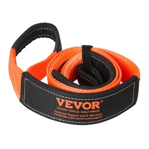 VEVOR Recovery Tow Strap 3 inches, 8 feet 36,000 lbs Break Strength, Triple Reinforced Loop Straps, Tree Saver, Winch Line Extension Strap,Orange - 1 of 4