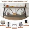 CAVINAS 70.9 Inch Console Table, Console Behind Sofa, Entryway Table with 2 Tier Storage Shelves - 4 of 4