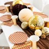 Jollity & Co. - Check It! Café Con Leche Dinner Plates - Pack of 8 Paper Plates - 2 of 3