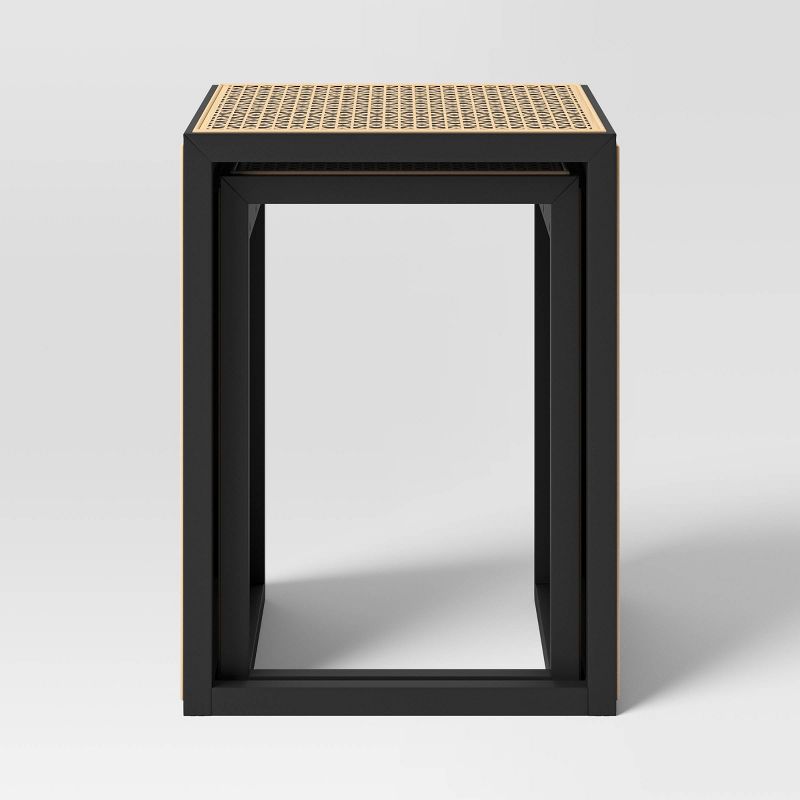 Nesting Accent Table Black/Natural - Threshold™, 5 of 9