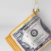 Christmas Glass Roll Of Bills Ornament - Wondershop™ - 3 of 3