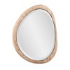 Howard Elliott 14"x16" Asymmetrical Bleached Oak Wood Framed Wall Mirror - 4 of 4
