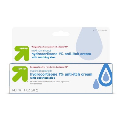 Anti-Itch 1% Hydrocortisone Maximum Strength Cream with Aloe - 1oz - up & up™