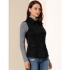 INSPIRE CHIC Women's Buttoned Sleeveless Faux Suede Utility Vest with Cargo Pocket - 4 of 4