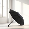 Unique Bargains Portable Umbrella 8-Rib Solid Color Manual Sun Impact Cloth Vinyl 39.37"x27.17" 1 Pcs - 2 of 4