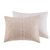 Sapphtopaz Bedding Comforter Set Quilt Set Cotton Jacquard Fabric with Embroidered Stripes 3 Piece 1 Quilt, 2 Pillow Shams - 4 of 4