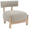 Edwardina Boucle Accent Chair - SFV5112 - Taupe/Natural - Safavieh Couture - 3 of 4
