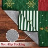5x7 Red & Green Modern Pattern Christmas Area Rug, Washable, Soft, Non-Shedding Carpet for Living Room/Bedroom, Indoor Holiday Decoration - 4 of 4
