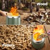 R.W.FLAME Tabletop Fire Pit with Stand, Stainless Steel Table Top Stove, Low Smoke Mini Round Fire Pit Bowl Smokeless Firepit Outdoor - 4 of 4
