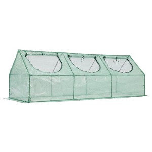 Aoodor 3-in-1 Mini Greenhouse Kit, Small Greenhouse with Triple-Layer Window for All-Season Vegetable and Plant Growing - 1 of 4