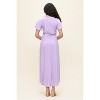 WEST K Women's Georgia Faux-Wrap Maxi Dress with High-Low Hem and Tie Waist - 3 of 4