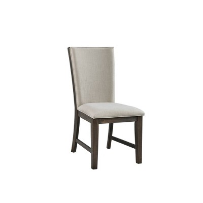 Jasper High Back Gray Upholstered Side Chair Set