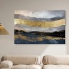 Art Remedy Rivers of Gold Blue Abstract Wall Art Unframed - 2 of 4