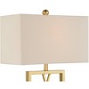360 Lighting Claudia 26 1/2" Tall Open Metal Base Modern Glam Luxury Table Lamps Set of 2 Gold Finish White Shade Living Room Bedroom Bedside - 3 of 4