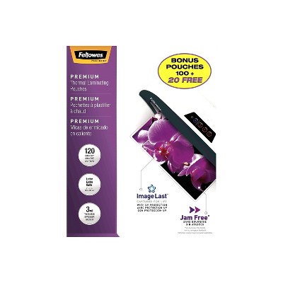 Fellowes ImageLast Premium Thermal Pouches Letter 120/Pack (5228901) 1530746
