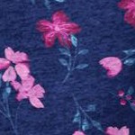 navy pretty floral