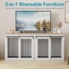Large Dog Crate Furniture, 71'' Wooden Dog Crate with Removable Divider, Heavy Duty Dog Kennel Table - 4 of 4