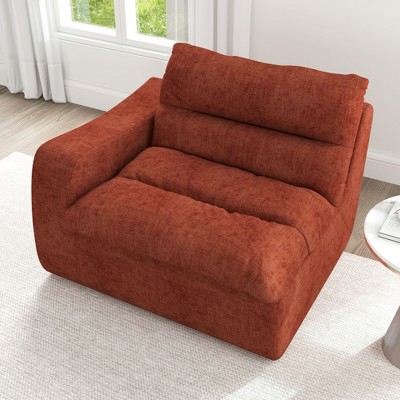 CAVINAS Lazy Floor Sofa, Modern Armless and Backless Sofa Chair, Comfy Accent Bean Bag Couch, Suitable for Living Room Bedroom Office