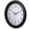 Clockswise 13.75 Inch Plastic Round Battery Operated Simple Modern Wall Clock - Office, Livingroom, Dining Room, Bedroom and Kitchen Wall Decor - image 2 of 4