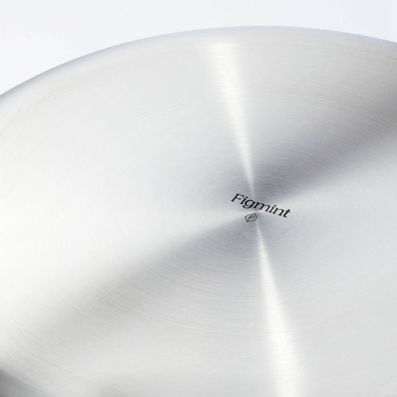 12&#34; Stainless Steel Frypan with Cover Silver - Figmint&#8482;, 6 of 10