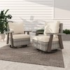 YARDSIGHT  Outdoor Swivel Patio Chairs with 360° Rotation, All-Weather PE Wicker Armchairs with Cushions for Garden, Deck, Porch, and Backyard - 2 of 4