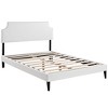 Modway Corene Queen Vinyl Platform Bed with Squared Tapered Legs - White - 2 of 4