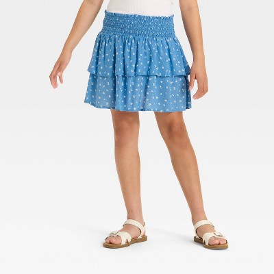 Girls' Floral Woven Skort - Cat & Jack&#8482