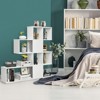 Tangkula 5-Shelf Modern Ladder Corner Bookshelf Display Storage Rack for Home&Office - 3 of 4