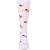 Memoi Girls Opaque Stretch Cotton "Blissful Bloom" Knee High Sock - 2 of 3