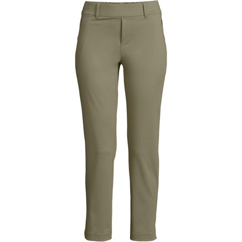 Lands' End Women's Lands' End Flex Mid Rise Pull On Crop Pants - Large ...