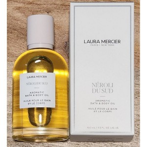 Laura Mercier Women Lightweight Non-Greasy Calm Orange Olibanu Cedarwood Vetiver Lavender Nourishing  Aromatic Scented Bath & Body Oil 100ml/3.3oz - 1 of 3