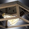 Urban Ambiance Luxury Luxe Industrial Flush-Mount Ceiling Fixture,  6"H x 12"W,  Olde Bronze Finish, UHP2120 - 4 of 4