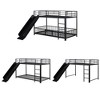 NicBex Twin Over Twin Bunk Bed with Slide and Guardrail with Convenient Gate,Twin Loft Bed with Ladder,Modern Bunk Beds,Bunk Beds for Bedroom - 4 of 4