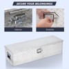 Heavy Duty Aluminum Truck Bed Tool Box with 2 Metal Boxes, Storage Tool Boxes Chest Box Organizer - 4 of 4