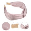 Unique Bargains Women's Fashion Faux Diamond Knitted Crossover Headband 5.91"x2.17" 1 Pc - 3 of 4