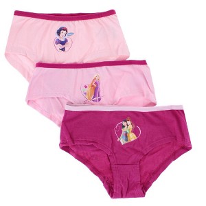 Textiel Trade Girl's Princess Assorted Briefs (3 Pack) - 1 of 4