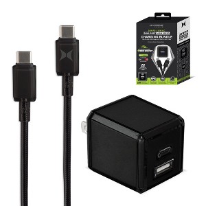 Xtreme 20W Dual Port Fast Charging Black Bundle, 20W PD USB-C & 18W ...