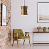 River of Goods 11.75" Ames Gold Metal Pendant Light: UL Listed, Adjustable Height, E26 Base - 4 of 4