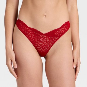 Women's Fashion Lace Thong Underwear - Auden™ - 1 of 4