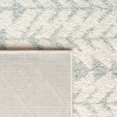 Ivory & Light Grey 8' x 10' Reversible Hand-Knotted Rug