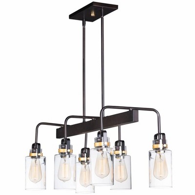 Maxim Lighting Magnolia 6 - Light Island Pendant Light in  Bronze/Gold