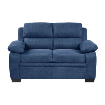 NicBex Loveseat Sofa Mid-Century Modern 1pc Loveseat with Tufted Button Back and Wood Frame 2 Seater Sofa Couch for Living Room,Bedroom
